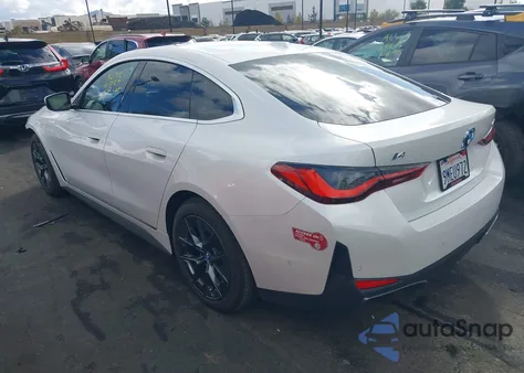 2024 BMW I4 Gran Coupe Edrive35 z USA, uszkodzony, nr VIN WBY43AW01RFS99769